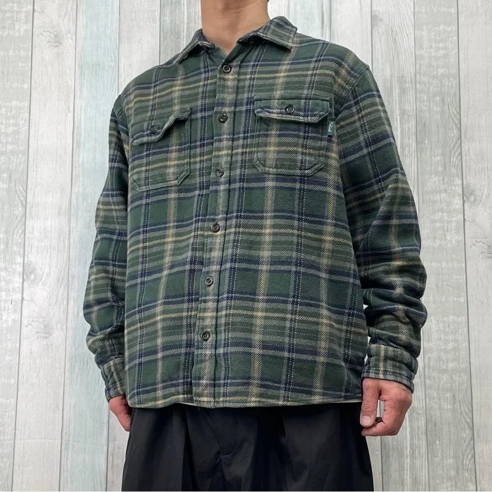 Woolrich Green Plaid Shirt Jacket